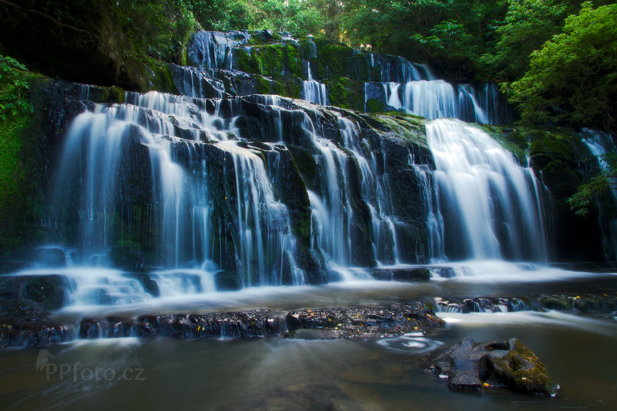 Vodopády Purakaunui Falls